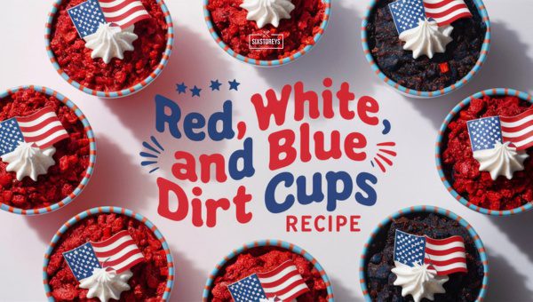 Red, White, and Blue Dirt Cups Recipe