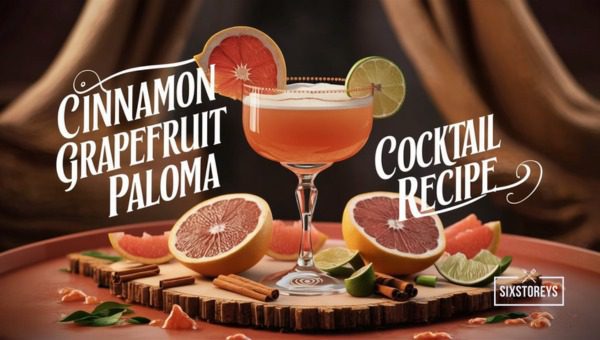 Cinnamon Grapefruit Paloma Cocktail Recipe