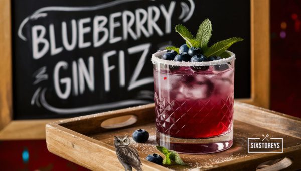 Blueberry Gin Fizz Cocktail Recipe