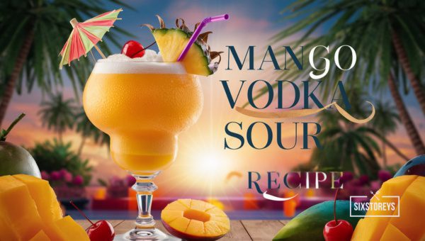 Mango Vodka Sour Cocktail Recipe