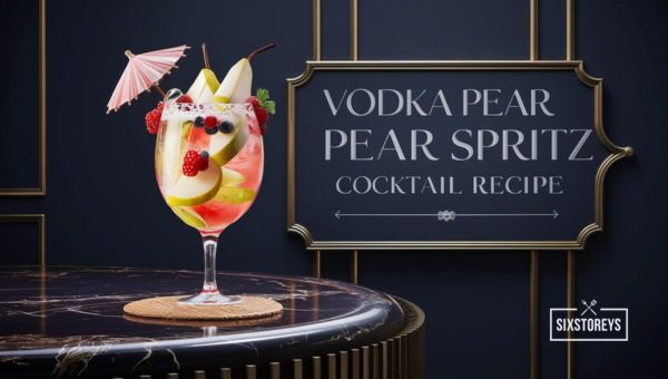 Vodka Pear Spritz Cocktail Recipe