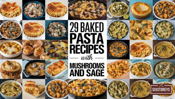 Baked Pasta Recipes with Mushrooms and Sage