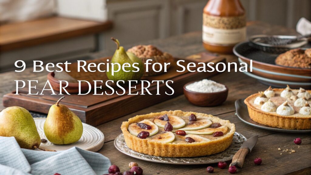 Best Recipes for Seasonal Pear Desserts 