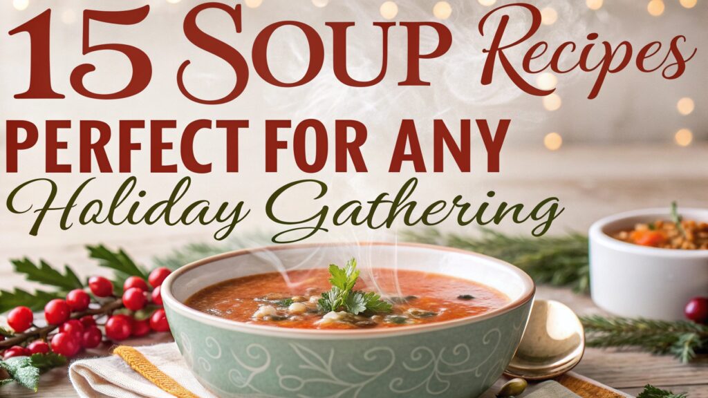 Soup Recipes Perfect for Any Holiday Gathering