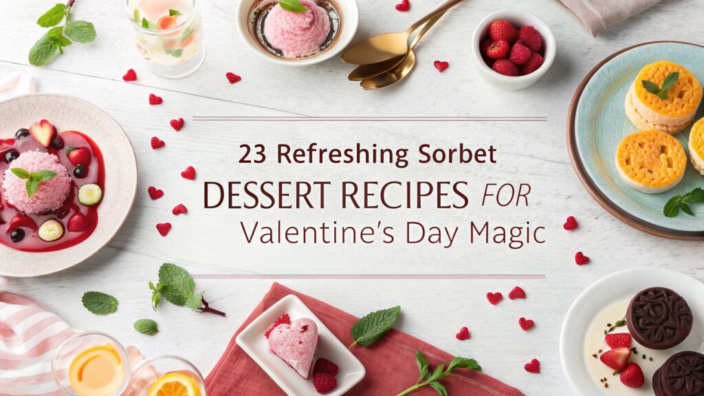 23 Refreshing Sorbet Dessert Recipes for Valentine’s Day