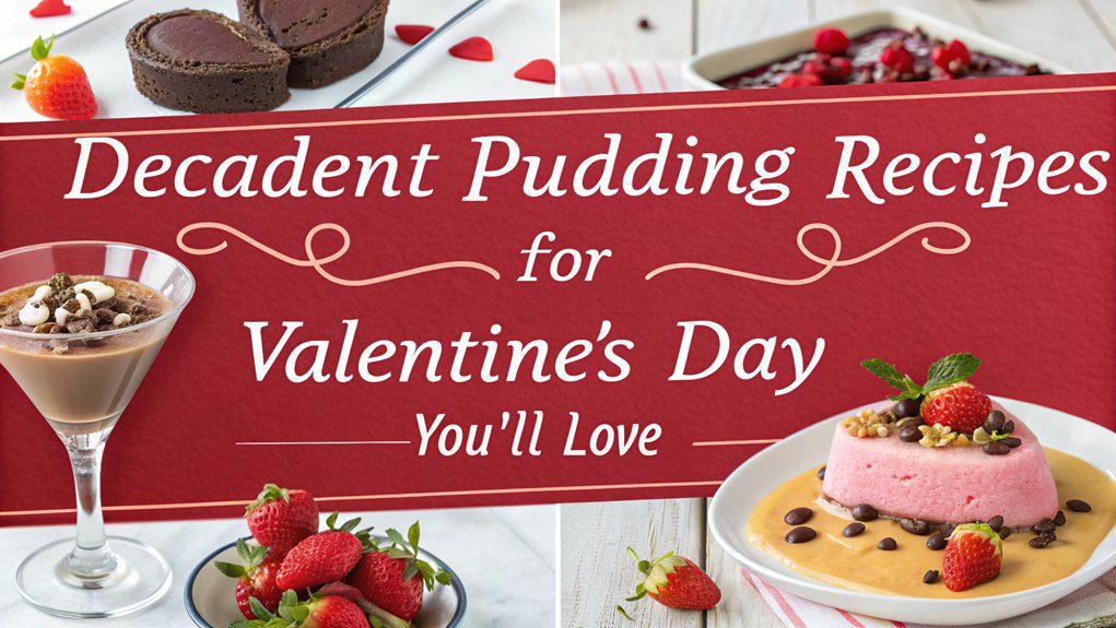 pudding for valentine lover