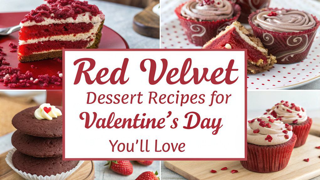 red velvet valentine treats