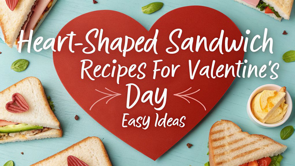 valentine heart shaped sandwiches