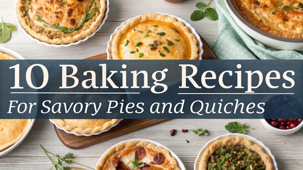 Baking Recipes for Savory Pies and Quiches