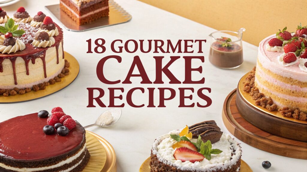 18 Gourmet Cake Recipes