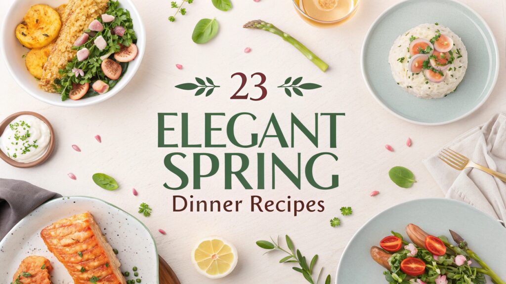 23 Elegant Spring Dinner Recipes