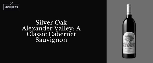 Silver Oak Alexander Valley - Best Red Wines For Casual Drinking