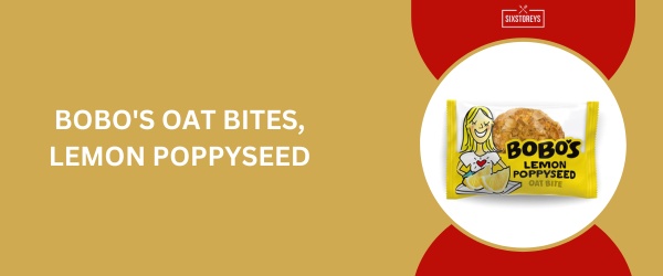 Bobo's Oat Bites, Lemon Poppyseed - Best Granola Bar of 2024