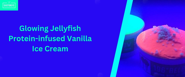 Glowing Jellyfish Protein-infused Vanilla Ice Cream - Weird Ice Cream Flavor of 2024