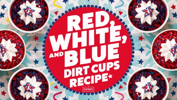 Red, White, and Blue Dirt Cups Recipe