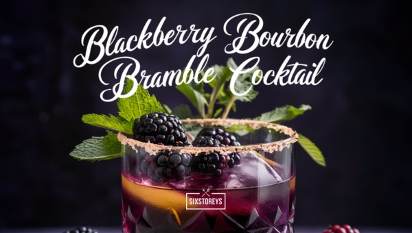 Blackberry Bourbon Bramble Cocktail Drink Recipe