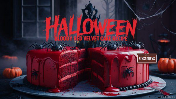 Halloween Bloody Red Velvet Cake Recipe