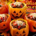 Halloween Jack O Lantern Stuffed Pepper Recipe
