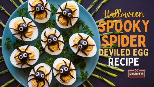 Halloween Spooky Spider Deviled Egg Recipe