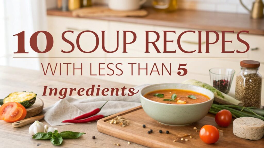 10 Soup Recipes With Less Than 5 Ingredients for Busy Days 1 Soup Recipes With Less Than 5 Ingredients