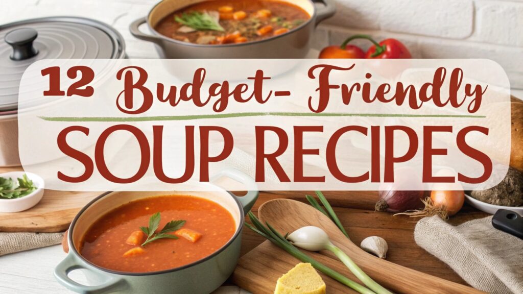 12 Budget-Friendly Soup Recipes That Are Easy and Delicious 1 Budget-Friendly Soup Recipes