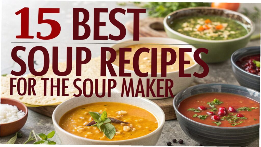 15 Best Soup Recipes for the Soup Maker: Quick & Easy Delights 1 Best Soup Recipes for the Soup Maker