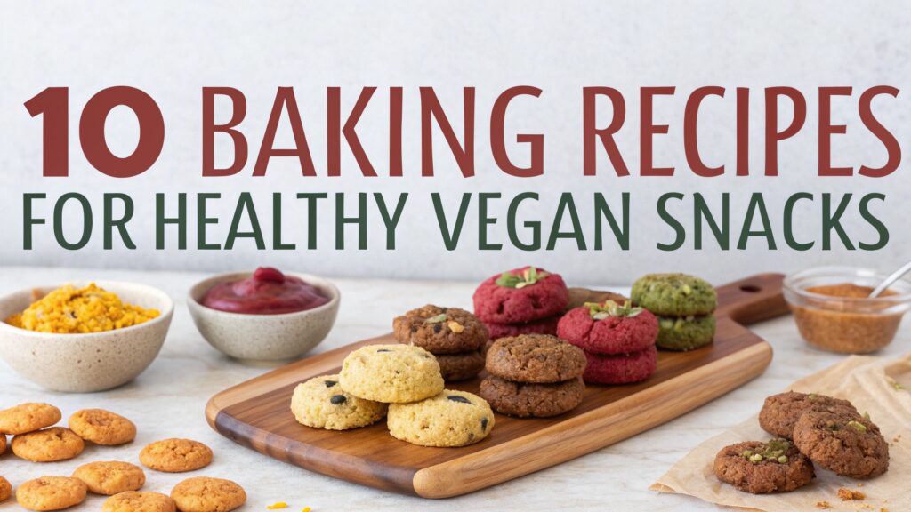 10 Baking Recipes for Healthy Vegan Snacks You’ll Love 1 Baking Recipes for Healthy Vegan Snacks