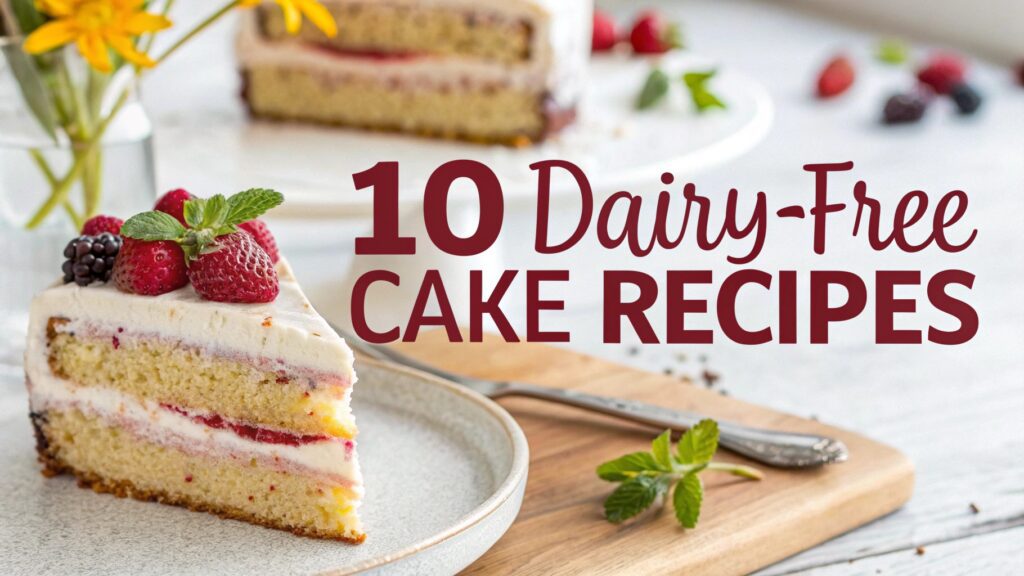10 Dairy-Free Cake Recipes That Will Blow Your Mind 1 Dairy-Free Cake Recipes