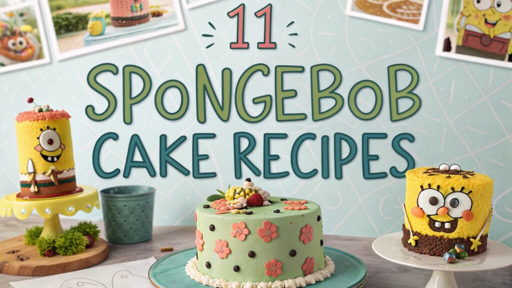 11 SpongeBob Cake Recipes for Themed Parties 1 11 SpongeBob Cake Recipes