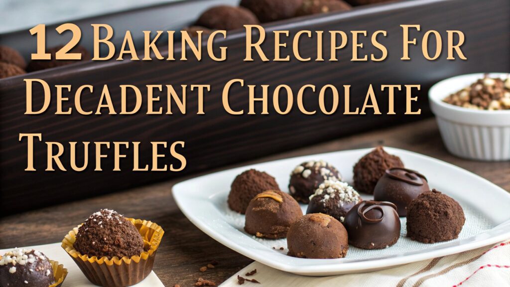 12 Baking Recipes for Decadent Chocolate Truffles You’ll Love 1 12 Baking Recipes for Decadent Chocolate Truffles