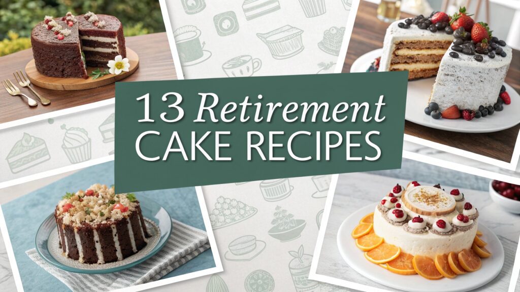 13 Retirement Cake Recipes for Farewell Parties 1 13 Retirement Cake Recipes