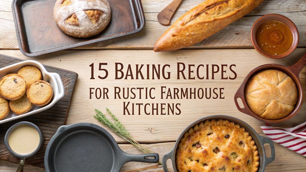 15 Baking Recipes for Rustic Farmhouse Kitchens: Simple & Tasty 1 15 Baking Recipes for Rustic Farmhouse Kitchens