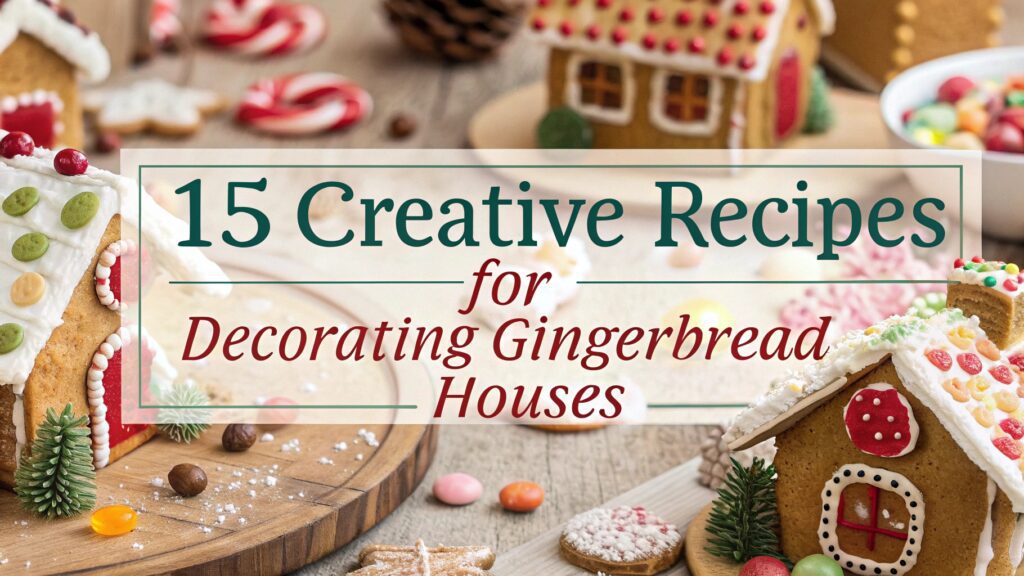 15 Creative Recipes for Decorating Gingerbread Houses That Wow 1 Creative Ideas for Decorating Gingerbread Houses