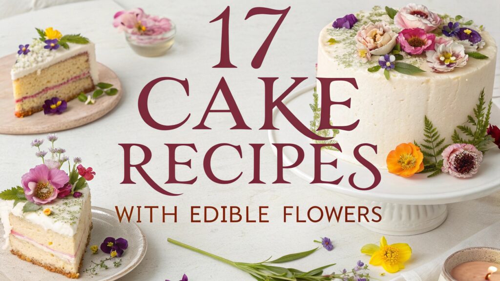 17 Cake Recipes With Edible Flowers 1 17 Cake Recipes With Edible Flowers