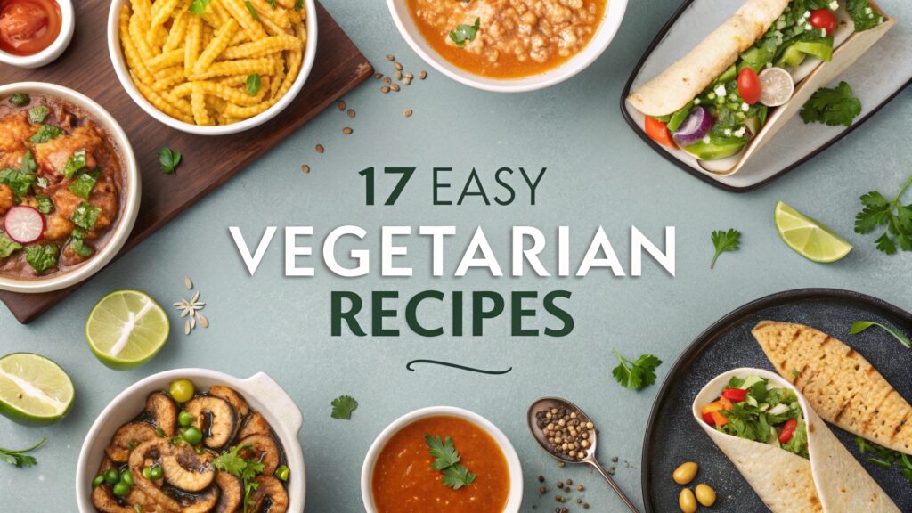 17 Easy Vegetarian Recipes for Beginners 1 17 Easy Vegetarian Recipes
