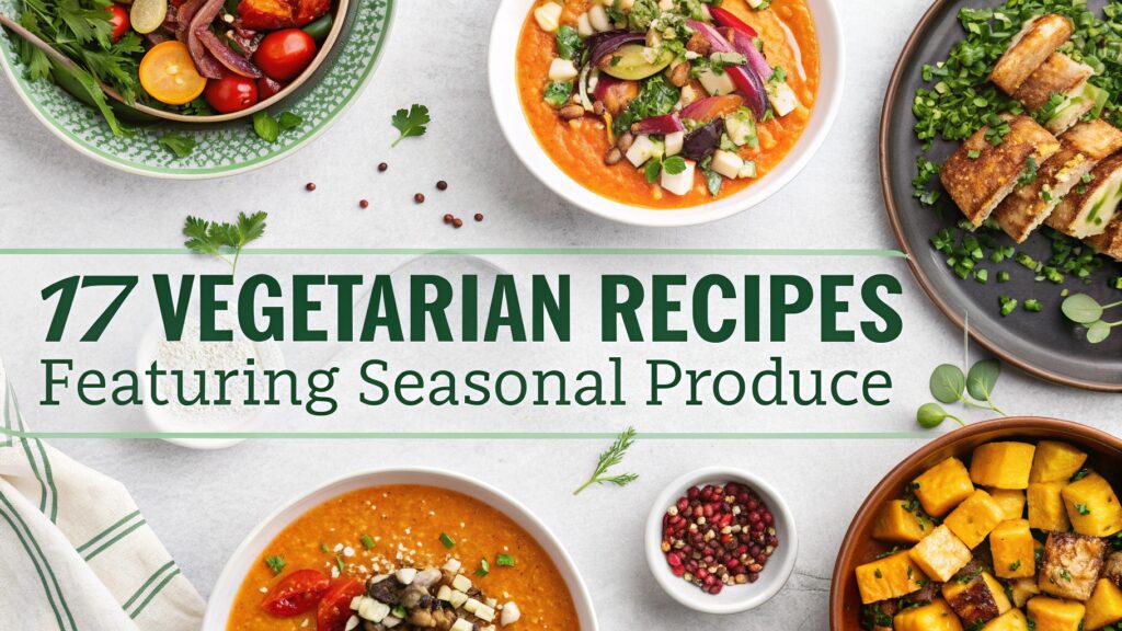 17 Vegetarian Recipes Featuring Seasonal Produce You’ll Love 1 17 Vegetarian Recipes Featuring Seasonal Produce