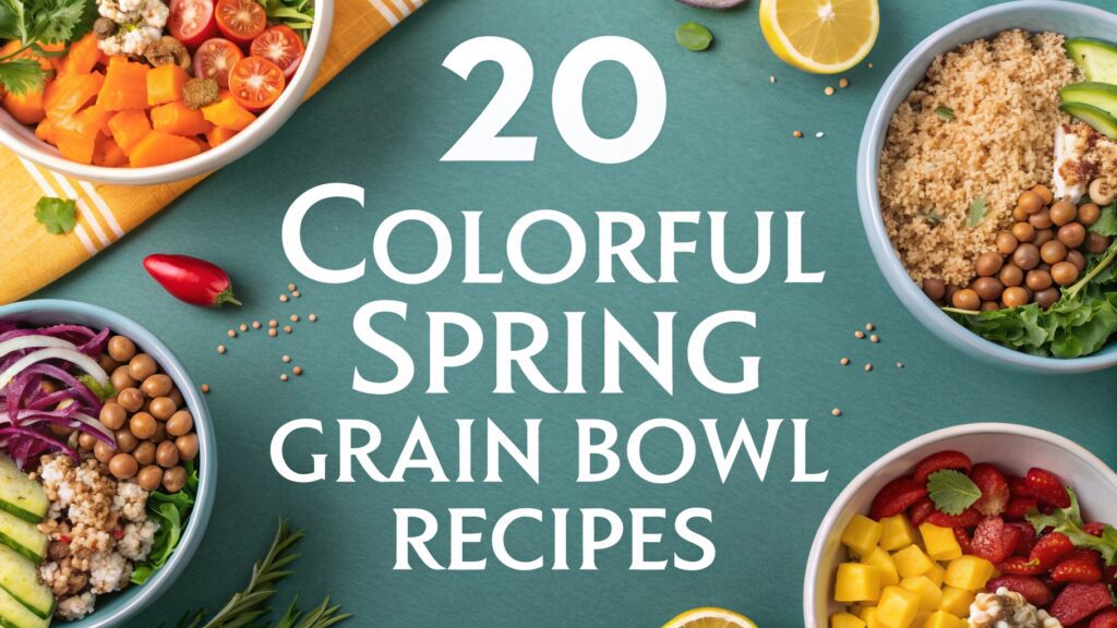 20 Colorful Spring Grain Bowl Recipes for a Nutritious Meal 1 20 Colorful Spring Grain Bowl Recipes