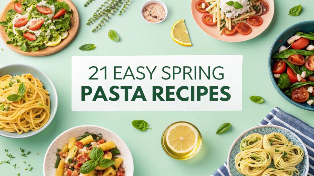 21 Easy Spring Pasta Recipes for Weeknight Dinners 1 21 Easy Spring Pasta Recipes