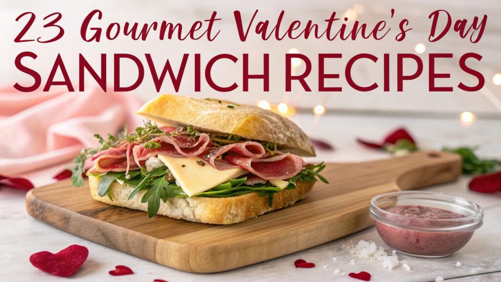 23 Gourmet Valentine's Day Sandwich Recipes for Lovers 1 Gourmet Valentine's Day Sandwich Recipes