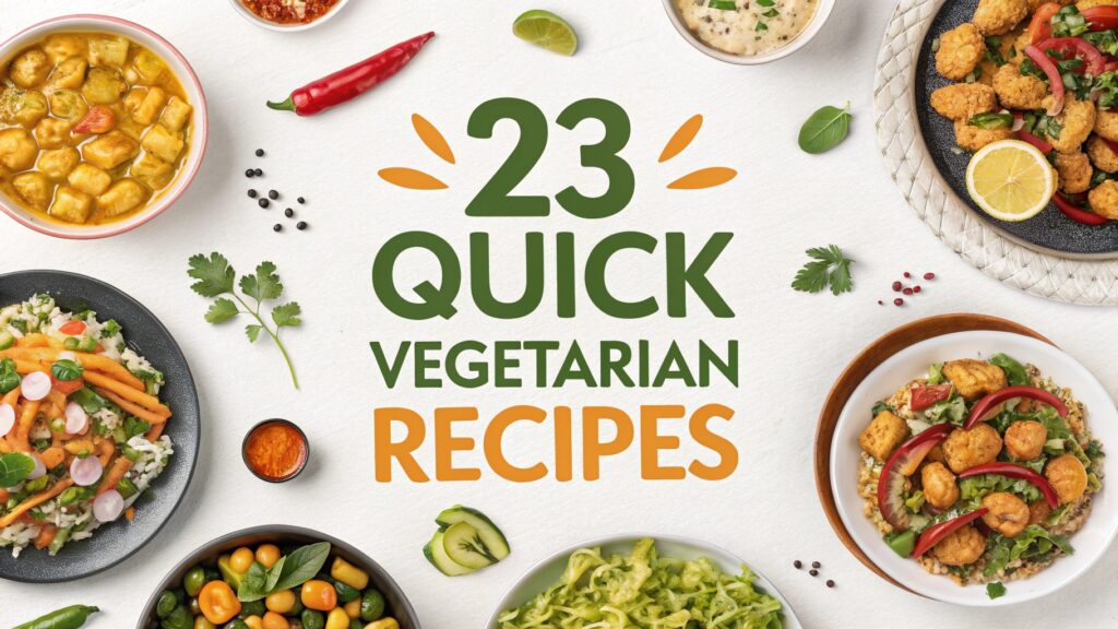 23 Quick Vegetarian Recipes for Busy Weeknights 1 23 Quick Vegetarian Recipes