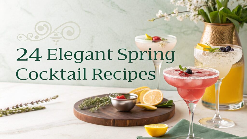 24 Elegant Spring Cocktail Recipes for Celebrations 1 24 Elegant Spring Cocktail Recipes