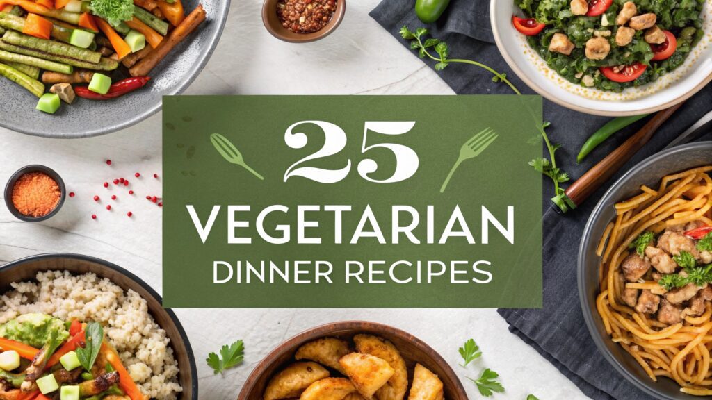 25 Vegetarian Dinner Recipes: Delicious & Nourishing Meals 1 25 Vegetarian Dinner Recipes