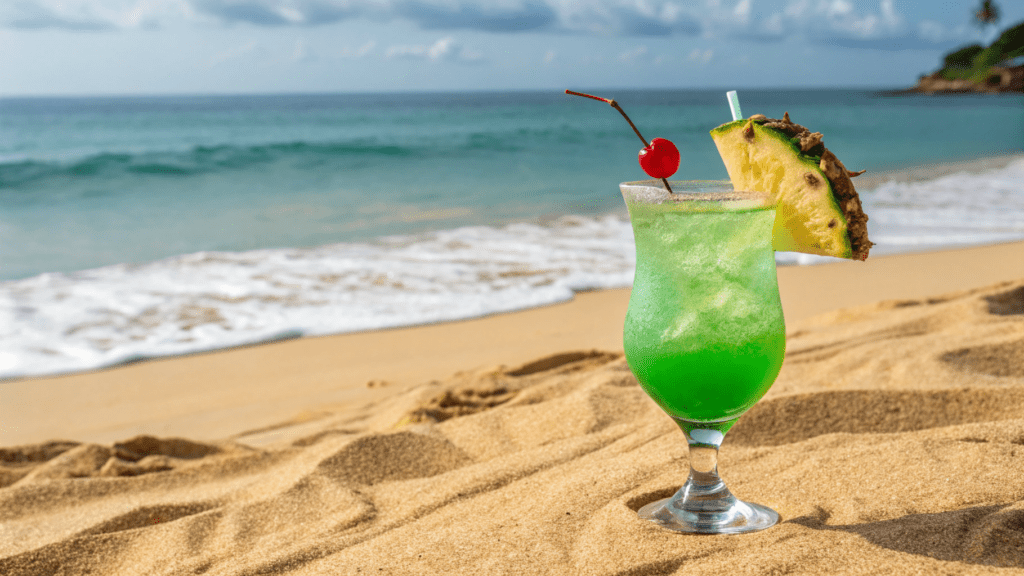 Green Hawaiian Cocktail