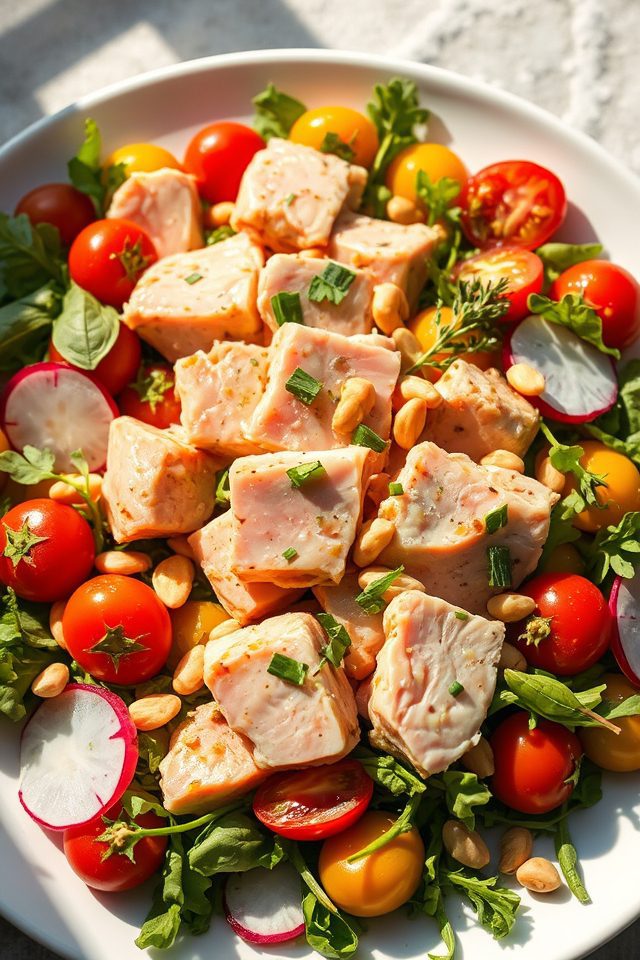 gourmet tuna salad creation