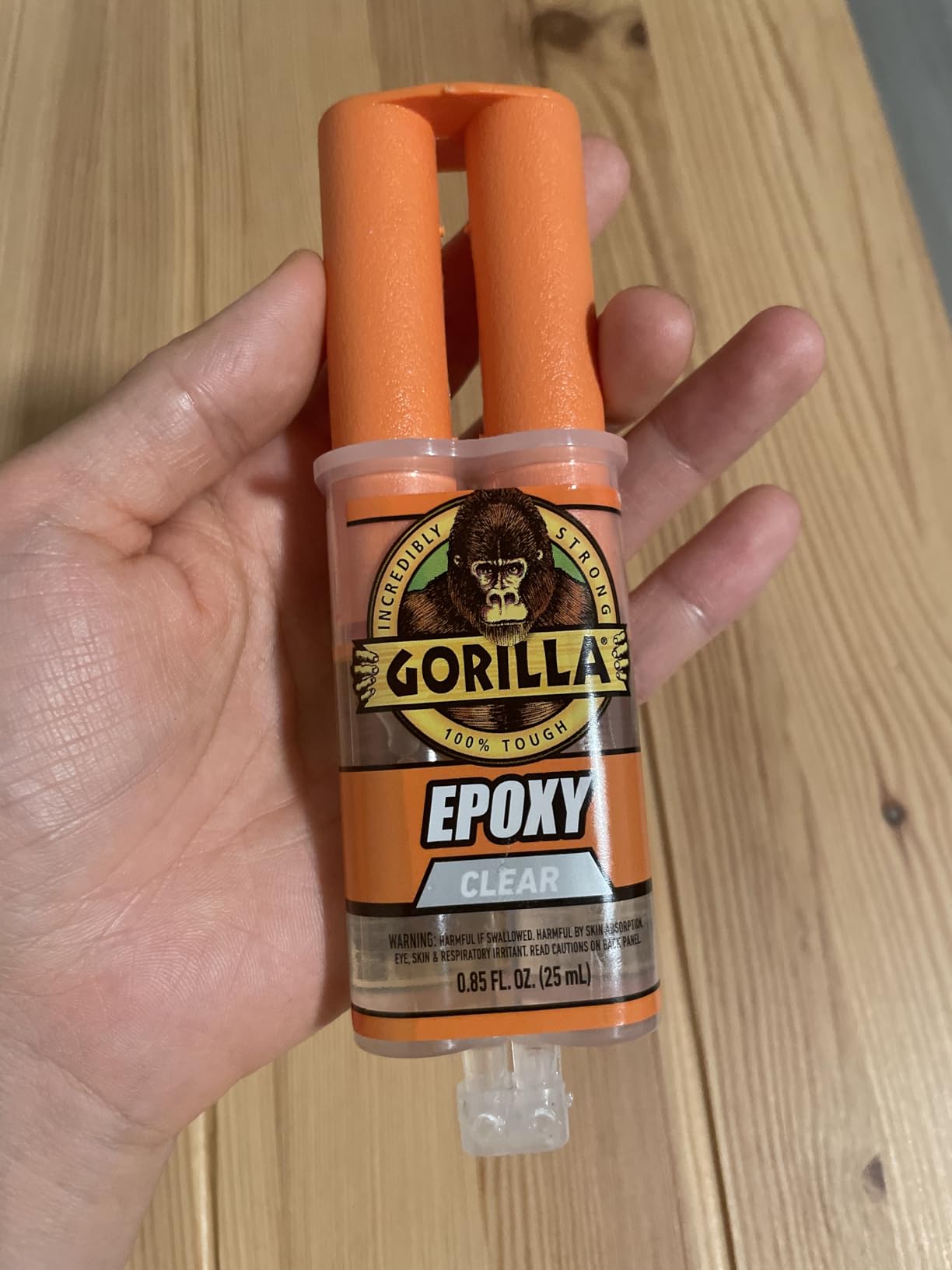 Gorilla 2 Part Epoxy, Clear Epoxy, 0.85 Ounce Syringe (Pack of 1) - 5 Minute Set, Incredibly Strong Bonding - Customer Photo 1
