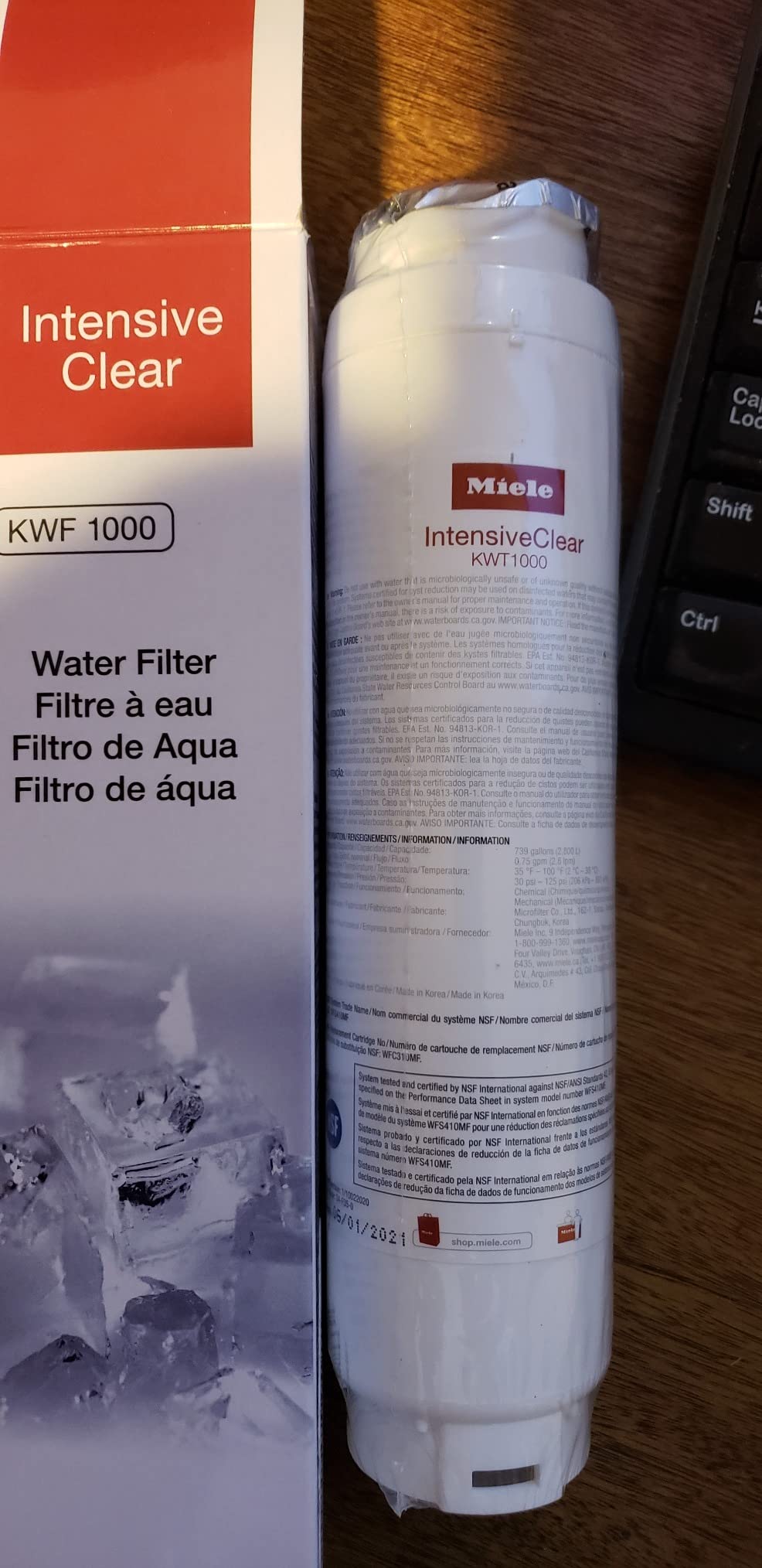 Miele Refrigerator Replacement Water Filter - KWF1000 (1) Customer Review Miele Refrigerator Replacement Water Filter - KWF1000 (1) - Customer Photo 2