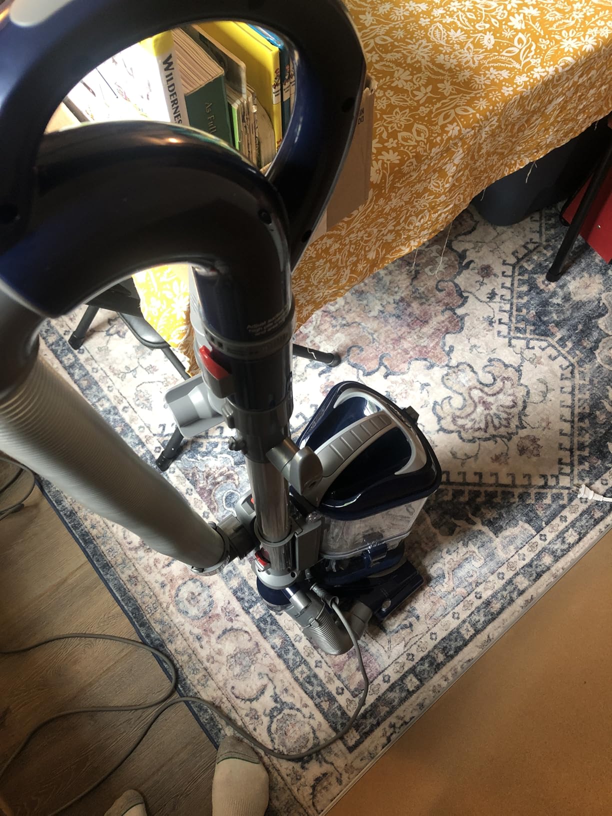 Shark | Upright Vacuum Cleaner | Navigator Lift-Away | Swivel Steering | HEPA Filter | Vacuum for Pet Hair | Crevice Tool & Dusting Brush Included | For Carpets & Hard Floors | White/Silver | NV356E Customer Review Shark | Upright Vacuum Cleaner | Navigator Lift-Away | Swivel Steering | HEPA Filter | Vacuum for Pet Hair | Crevice Tool & Dusting Brush Included | For Carpets & Hard Floors | White/Silver | NV356E - Customer Photo 3