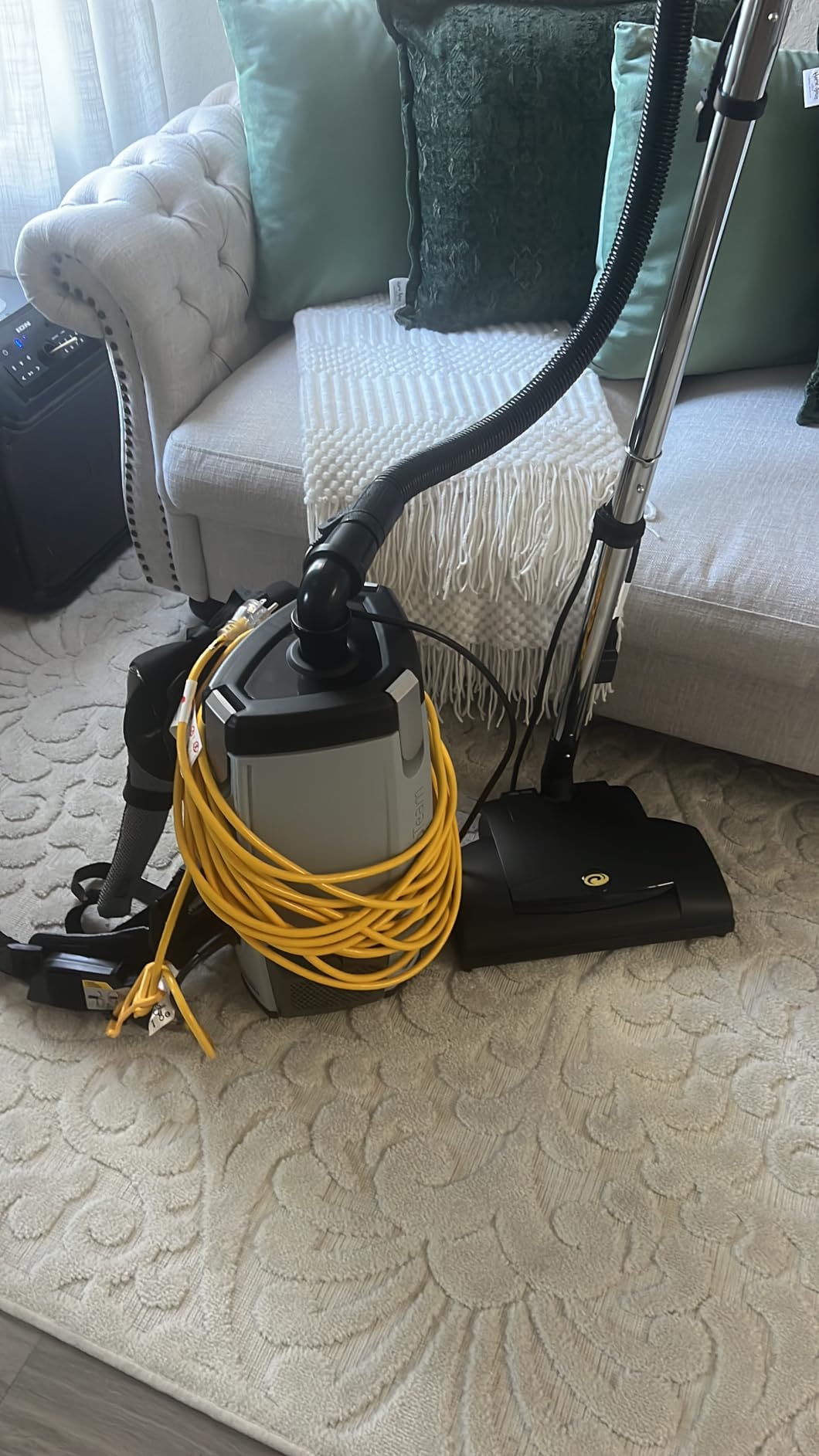 ProTeam Backpack Vacuums, ProVac FS 6 Commercial Backpack Vacuum with HEPA Media Filtration and Restaurant Tool Kit, 6 Quart, Corded - Customer Photo 2