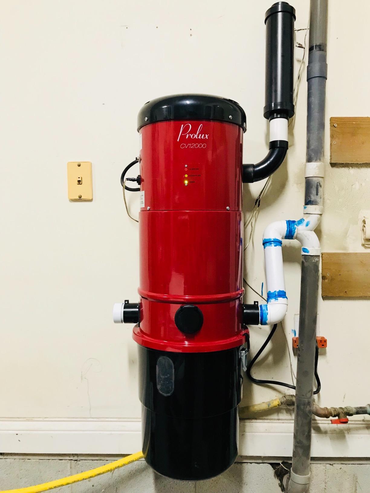 Prolux CV12000 Red Central Vacuum Power Unit w Powerful 2 Stage Motor Customer Review Prolux CV12000 Red Central Vacuum Power Unit w Powerful 2 Stage Motor - Customer Photo 2