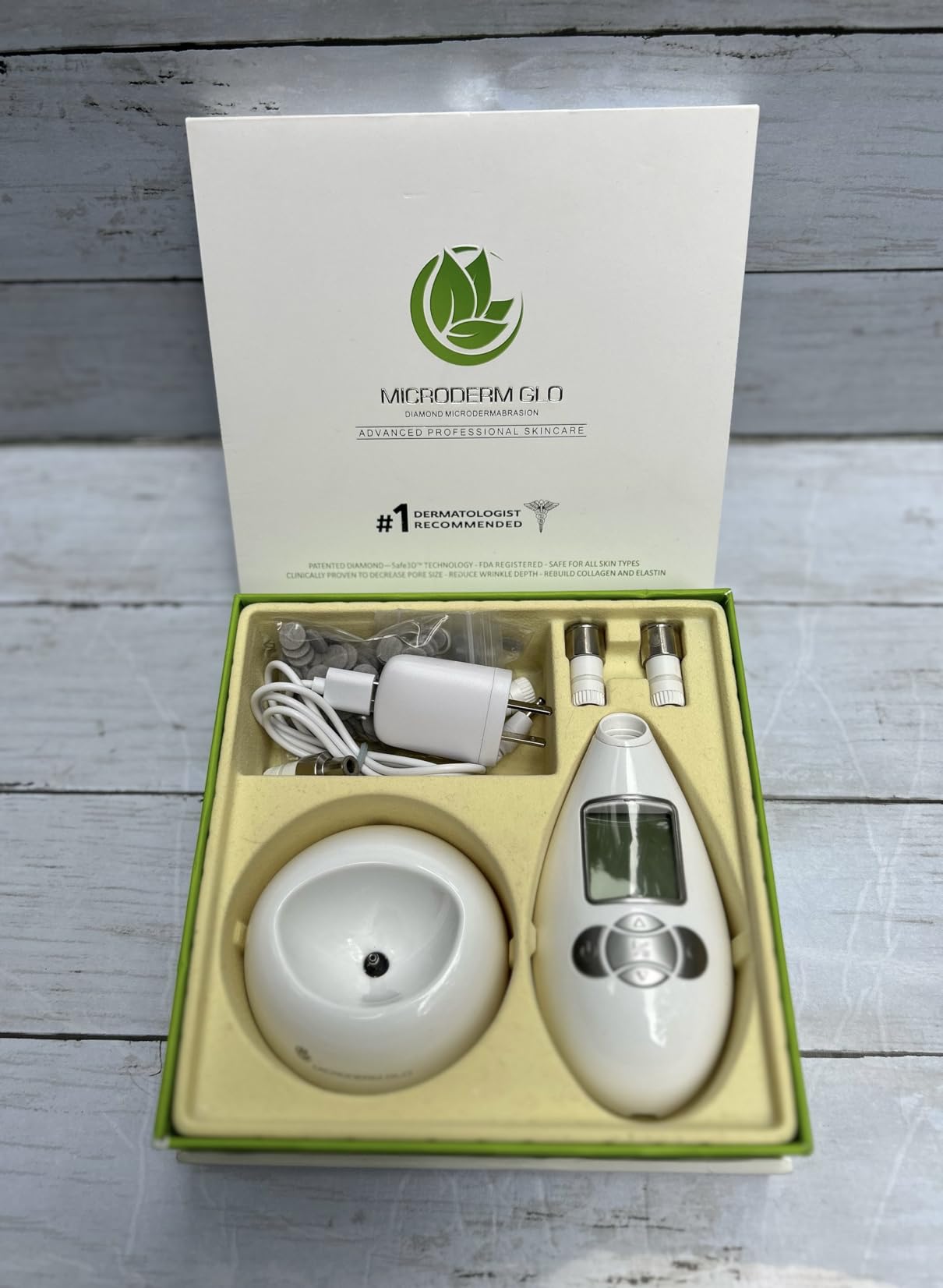 Microderm GLO Diamond Microdermabrasion Machine - Best Gift for Women - Dermabrasion & Anti Aging Wrinkle Skincare - Home Facial Treatment System - Blackhead Remover & Exfoliator for Acne Scars customer photo 2
